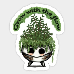 Grow with the flow Sticker